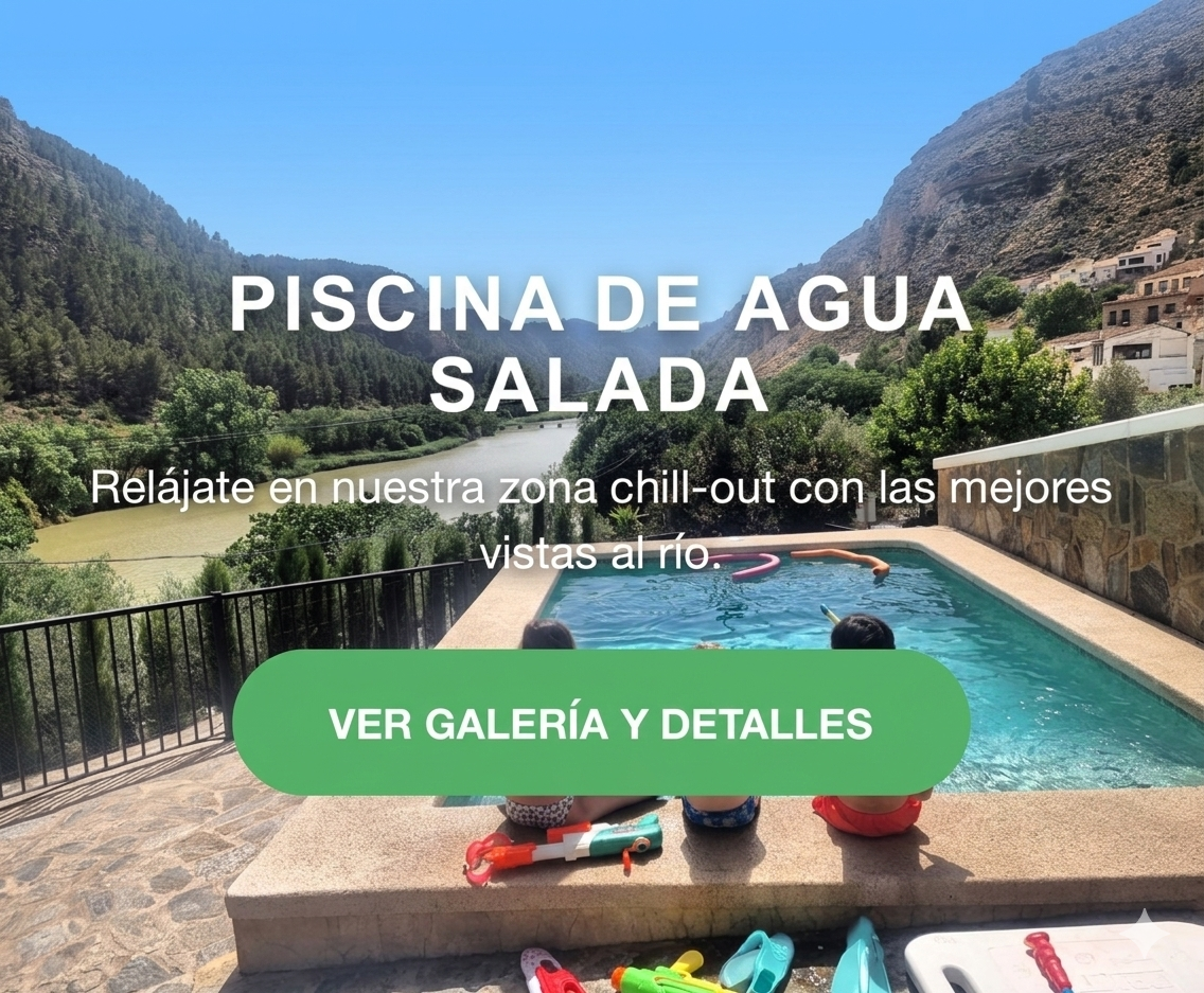 Ver piscina privada de agua salada en Alcalá del Júcar